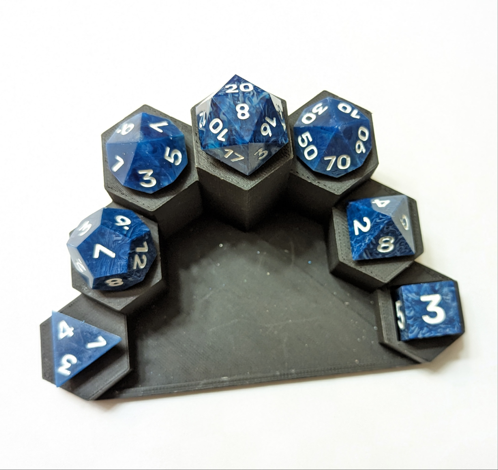 Blue Dirty Pour Dice Set